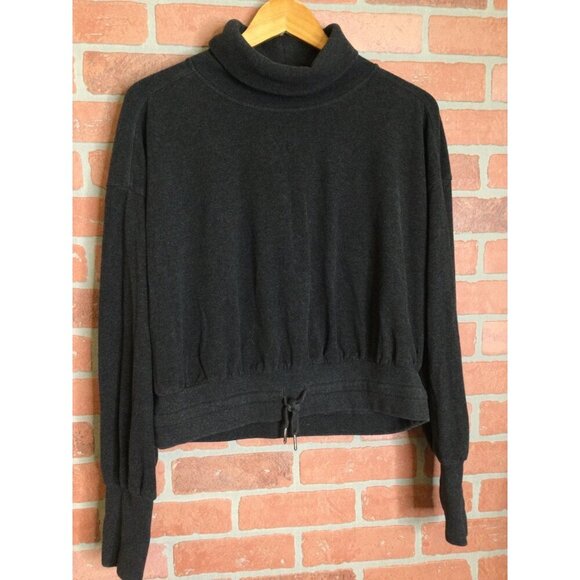 Sweaty Betty Melody Luxe Fleece Pullover Sweatshirt Top Size 10 L Turtleneck - Picture 2 of 7